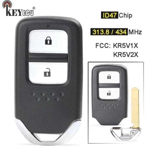 KEYECU KR5V1X KR5V2X 72147-T5A-J01 / 72147-T5C-J01 / 72147-T5A-G01 Remote Key Fob for Honda CR-V City Crider Jazz Shuttle Vezel