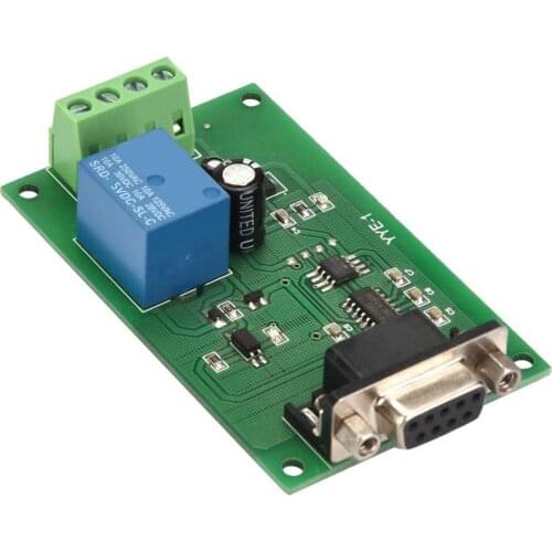 5V/12V/24V RS232 Serial Port Control Relay Module MCU MAX232 USB Control Switch Board