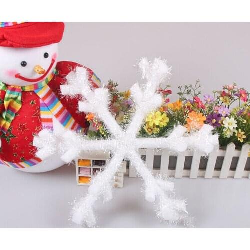 Christmas Ornament Christmas Glass Snowflake Bubble Hotel Mall Three-dimensional Snowflakes Ceiling Decoration on The Snow