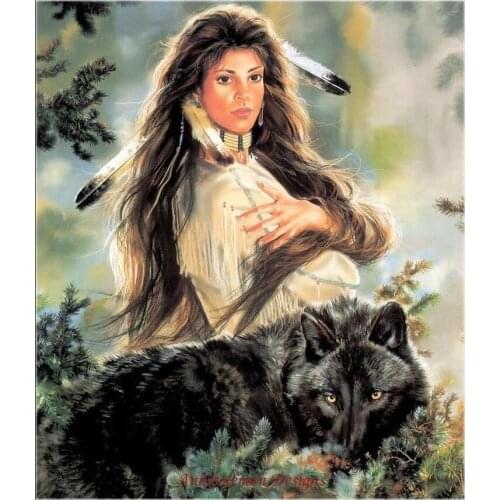 Needlework for embroidery DIY DMC High Quality - Counted Cross Stitch Kits 14 Oil painting - Black