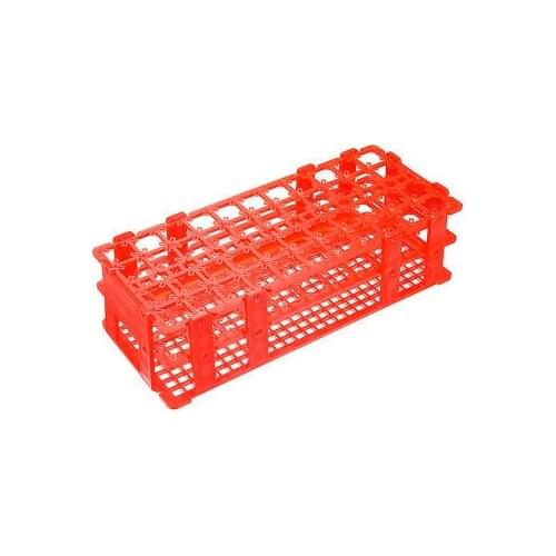 Tube Rack Detachable Polypropylene 44-Well Red for 10ml/15ml