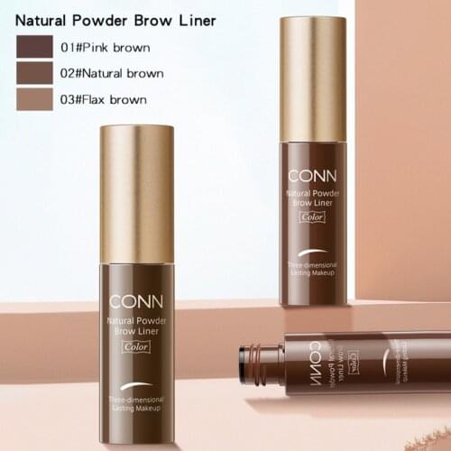 1pcs Eyebrow Pencil Natural Waterproof 3-Color Eyebrow Powder Brush Beauty Cosmetic Tool Not Take Off Fine Eyebrow Powder TSLM1