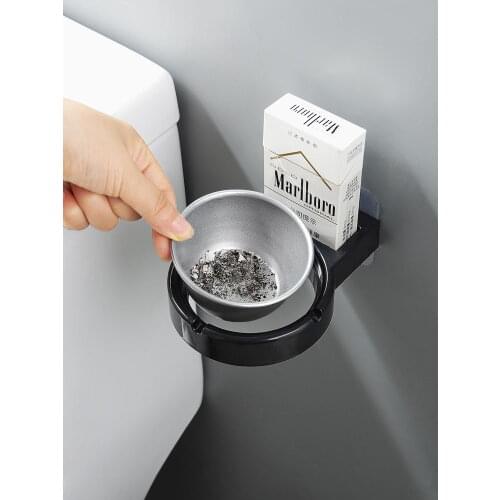 Bathroom wall-mounted ashtray creative personality living room office wall-mounted cigarette holder household toilet ashtray
