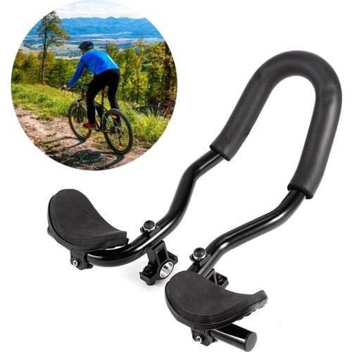 Cycling Bike Armrest Handlebars Bar Bicycle Relaxation Handlebar For Triathlon MTB Road Bike Arm Rest Bar Bike Accessories