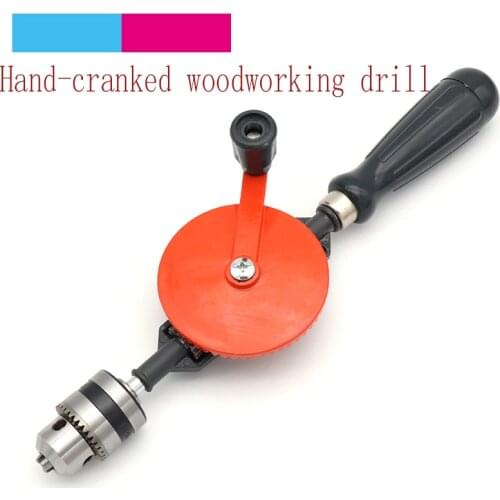 1pcs Hand Drill 1.5-10mm Drill Chuck Automatic Miniature Hand Crank Tapping Machine Hand-cranked Woodworking Drill Tools