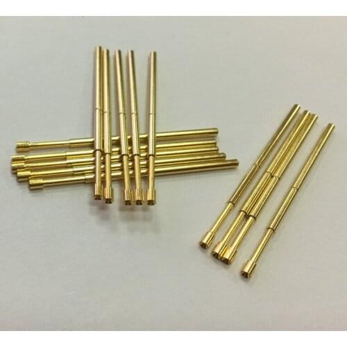 100pcs/lot P100-A2 Dia 1.5mm Spring Test Probes Pogo Pin Length 33.35mm Socket head socket Silver head, Gold head