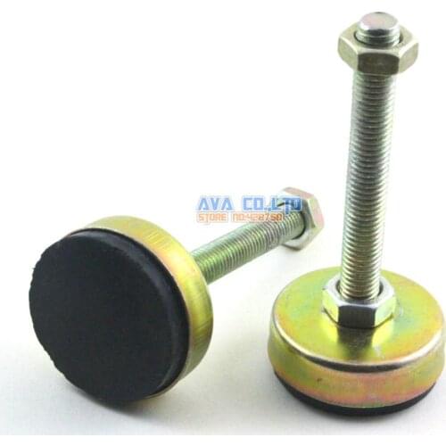 4 Pieces 54mm Base M12x95mm Adjustable Anti Slip Lathe Leg Furniture Leveling Feet Pad