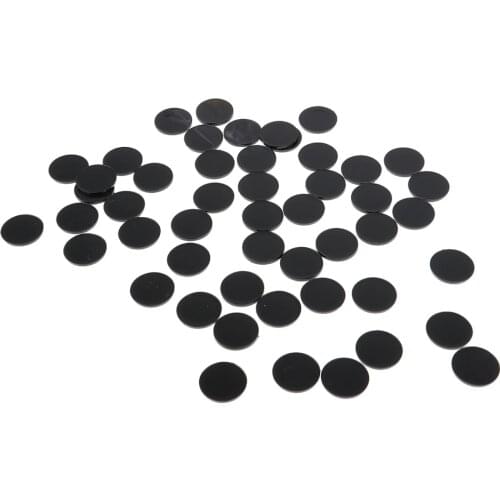 50pcs Round Black Bases 22mm Platform for RPG Roleplay War Game Miniatures