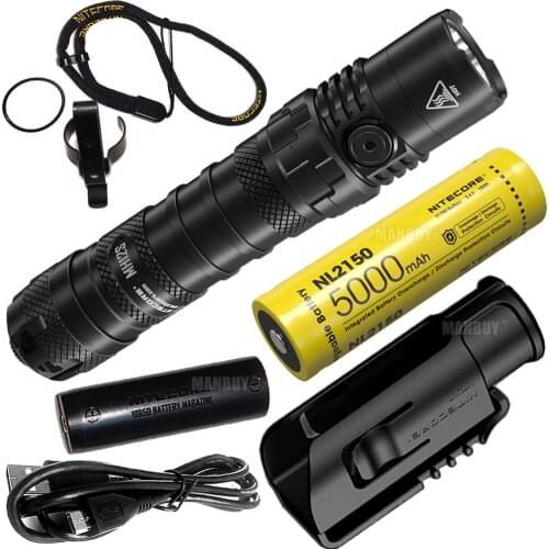Free Shipping NITECORE MH12S 1800Lms Luminus SST-40-W LED 5000mAh 21700 Battery USB-C Rechargeable Flashlight Lantern Torch