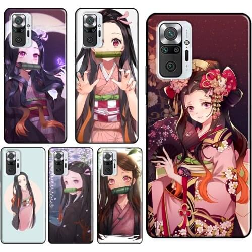 Kimetsu no Yaiba Kamado Nezuko For Xiaomi Redmi Note 10 8 9 Pro Note 8T 9S Phone Case For Redmi 9T 9A 9C 8A 7A K40 Cover