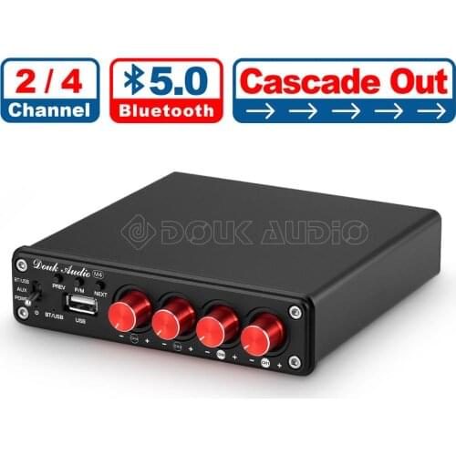 Nobsound HiFi Stereo Bluetooth 5.0 Power Amplifier Home 2 / 4 Channel Multi-room Digital Audio Amp 50W×4