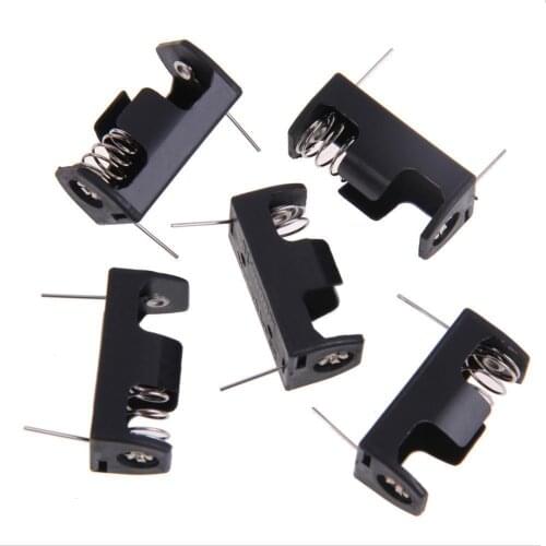 FULL-5x1/2AA 14250 Battery Storage Clip Box Case Holder 3.6V With PCB Pin Solder lead
