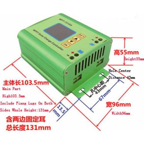 MPPT-7201A solar charge controller used in solar photovoltaic systems, coordination of solar panels to charge the battery