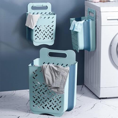 Wall-mounted dirty clothes basket Home Collapsible Storage basket bathroom basket Space Saving storage basket