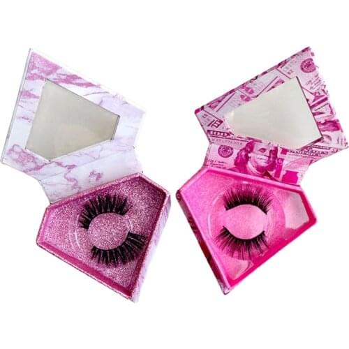 D Series New Exquisite Diamond Box Packaging Hot Sale Comfortable Natural Beauty False Eyelashes Support Wholesale Customization