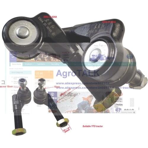Pair of steering joints (left & right one) for Yituo tractor E554 series tractor, part number : E554.31.023A+E554.31.024A