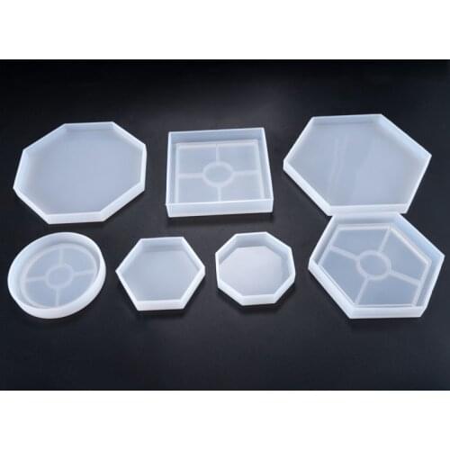 1 PCS Translucent Polygon Silicone Mold DIY Jewelry Making Tool Moulds UV Epoxy Resin Decorative Craft