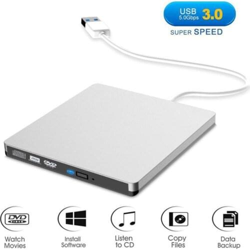 Portable USB 3.0 External DVD Drive Burner Writer Recorder For Laptop PC CD/DVD Player Windows XP/7/8 Mac OS8.6 For Dropshipping