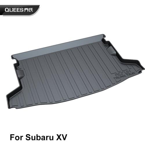 QUEES Custom Fit Cargo Liner Tray Trunk Floor Mat for Subaru XV 2011 2012 2013 2014 2015 2016