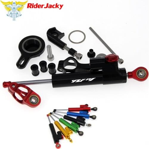 CNC Adjustable Motorcycle Linear Reversed Steering Damper with bracket Support For Yamaha YZF R1 YZFR1 1998-2005 2002 2003 2004