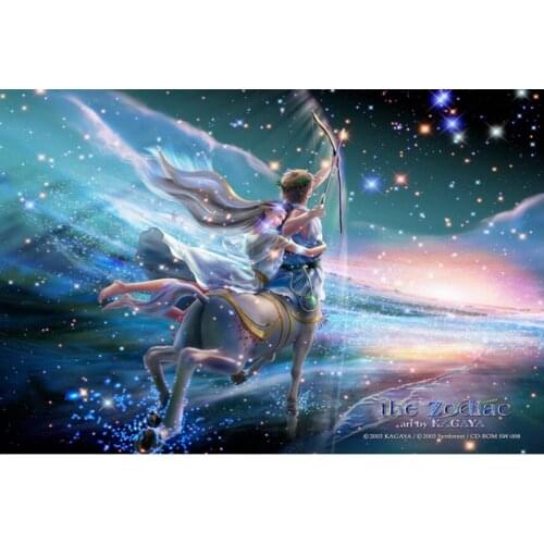 Sagittarius The wooden puzzle 1000 pieces ersion jigsaw puzzle white card adult adult heart disease mental Relax toys