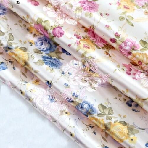 70x100cm Imported Japanese flower style Metallic Jacquard Brocade Fabric,3D jacquard yarn dyed fabric for Women Coat Dress
