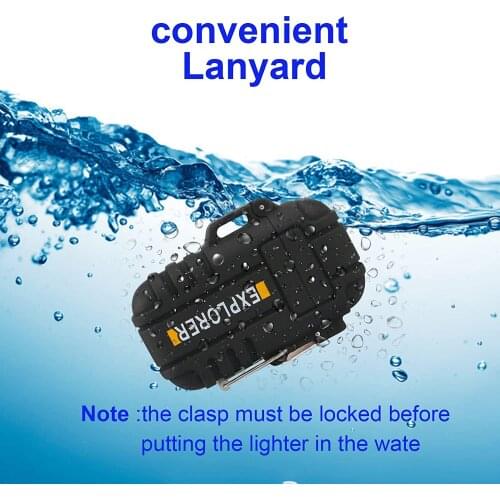 Outdoor Windproof Lighter, Also has USBwaterproof Function and Rechargeable USB Electronic Lighter,Suitable for Camping,Survival