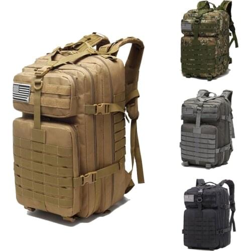 Outdoor Military Molle Backpack Oxford 45L Waterproof Tactical Backpack Sports Camping Hiking Trekking Backpack Hunting Bags