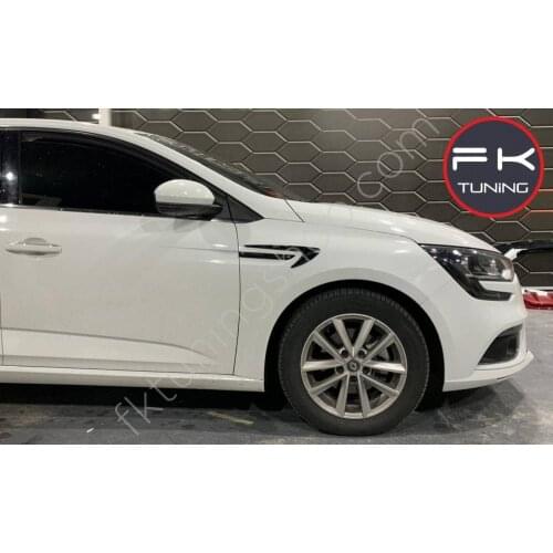 Renault Megane Car Accessory For Universal Fender Vent Plastic Piano Black Flexible 2pcs Left And Right From Turkey