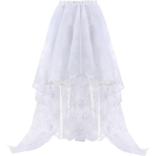 Steampunk Skirt for Corset Women Show Girl Long Skirts Party Clubwear Vintage Burlesque Bustier Costumes Accessories Plus Size