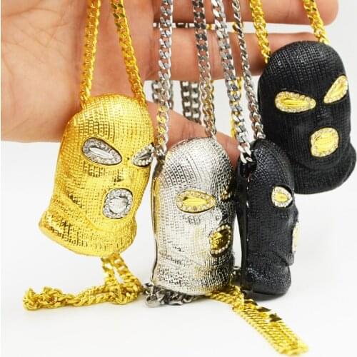 1pc C-TPAT Headgear hiphop Pendant Charms Necklace Jewelry with 70cm Cubas Chain Link