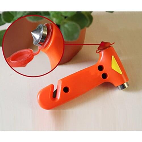 2 In 1 Mini Car Safety Hammer Life-Saving Escape Hammer Cutting Rescue Tool Multi Tool Car Window Broken Emergency Glass Breaker