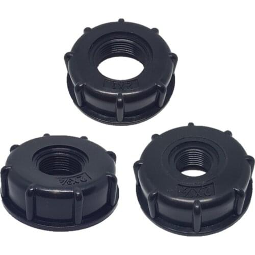 IBC Tank Adapter Plastic Black 1" 1/2" 3/4" Garden Water Connector Hand Tool Accessories For IBC tank