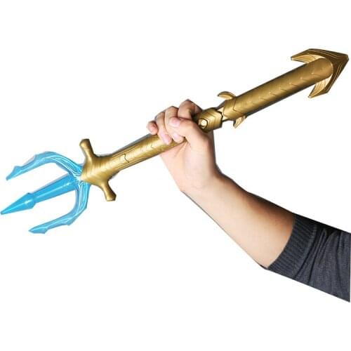 Aquaman Arthur Curry/Orin LED Trident Toy Action Figure Collection Cosplay Anime Props Weapons Model Toy Halloween