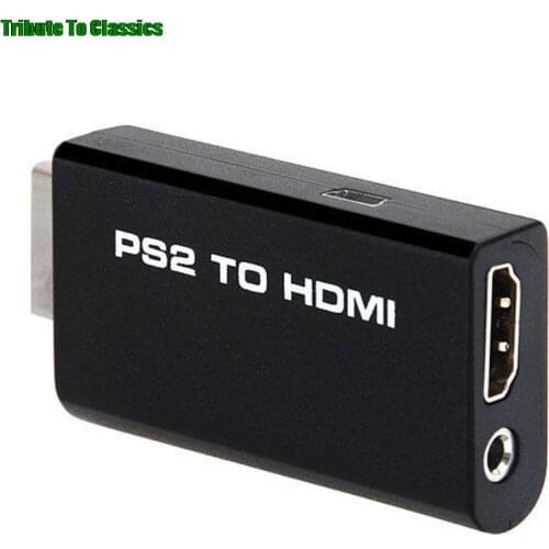 For PS2 To HDMI-compatible 480i/480p/576i Audio Video Converter Adapter With 3.5mm Audio Output Supports For PS2 Display Modes 1