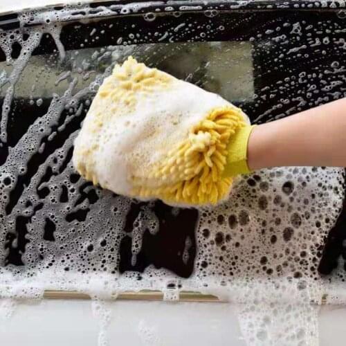 Double-sided Chenille Car Wash Gloves Work Gloves Household Goods Cleaning Tools Housework Cleaning Supplies Soft Cleaner