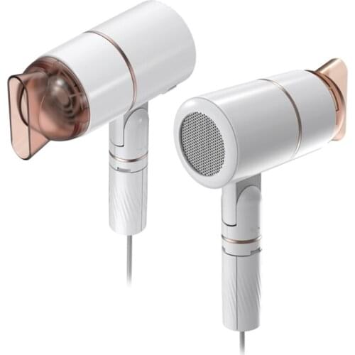 Hands-free Hair Dryer with Tripod Stand, Foldable Negative Ion Dryer Adjustable 3 Gear Desktop Hair Dryer for Women Men