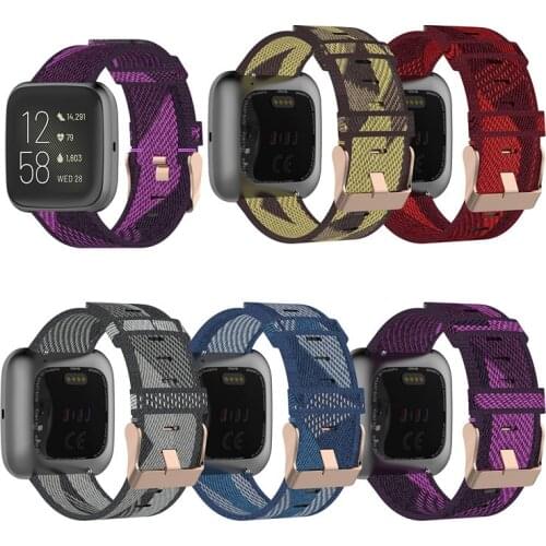 Canvas Band Compatible with Fitbit Versa/Versa 2/Fitbit Versa Lite Classic Canvas&Soft Sport Strap Replacement Wristband