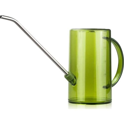 Plastic Watering Can Indoor Stainless Steel Long Spout Watering Pot Water Spray Canister Watering Pail for Outdoor Plants Flower