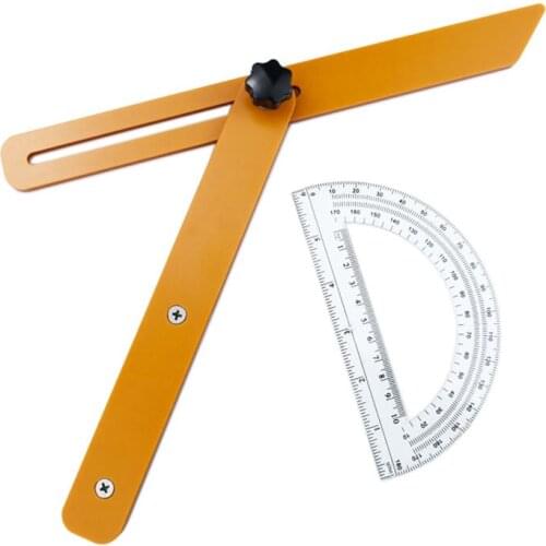 Woodworking activity ruler activity square carpenter scribing measurement tool right angle bevel T type adjustable angle ruler