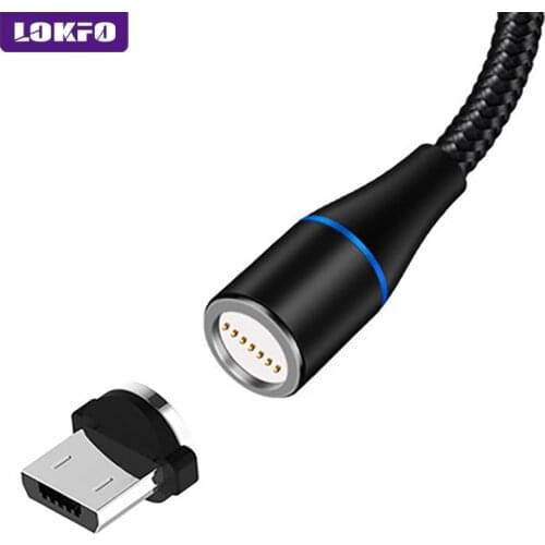 LokFo C04 3A Fast Charge 1M Magnetic Cable Data Transfer Micro USB Type C Lightning