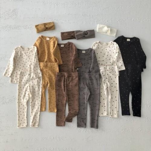 Menoea 3Pcs Baby Boy Girls Clothes Set 2021 Children Casual Clothing Fashion Kids Cartoon Print Kids Toddler Lovely Outfit Suits