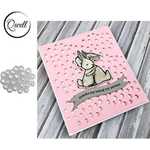 QWELL Spot Background Metal Cutting Dies for Scrapbooking and Card Making Paper Craft 2019 New die cuts
