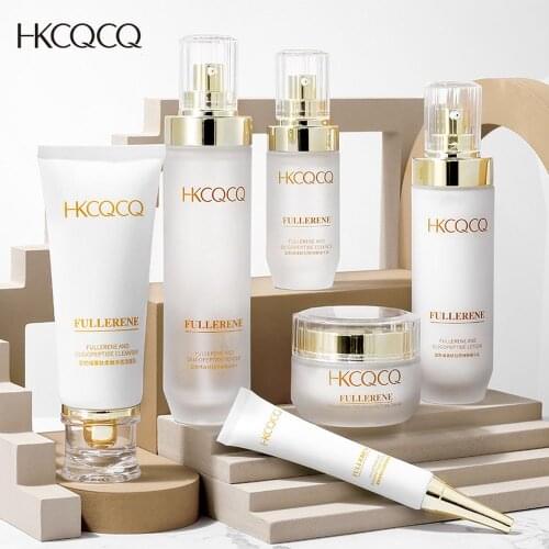 LAIKOU Fullerene Oligopeptides 6PCS Face Skin Care Product Set Repairing Anti-aging Anti-wrinkle Moisturizing Face Tonic Cream