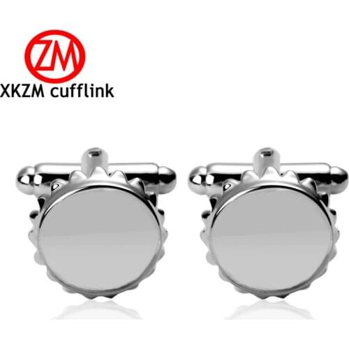 Formal Silvery wine cover Cufflink for Mens Suits Buttons Geometric Wedding Cufflink French Grooms Shirt Brand Cuff Links