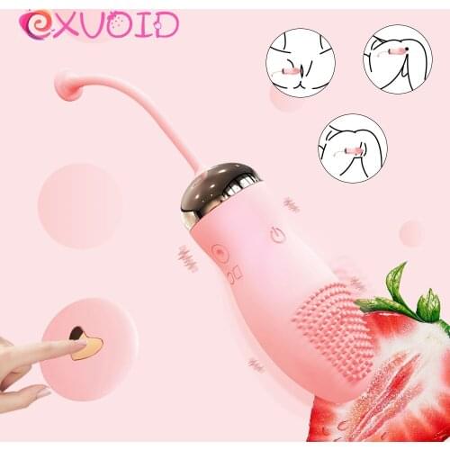 EXVOID Silicone 10 Frequency Vibrators for Woman Adult Products Egg Vibrator Remote Control Sex toys for Women G-Spot Massager