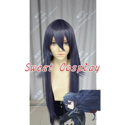 High Quality Fire Emblem Awakening Lucina Wig 90cm long curly Cosplay Wigs
