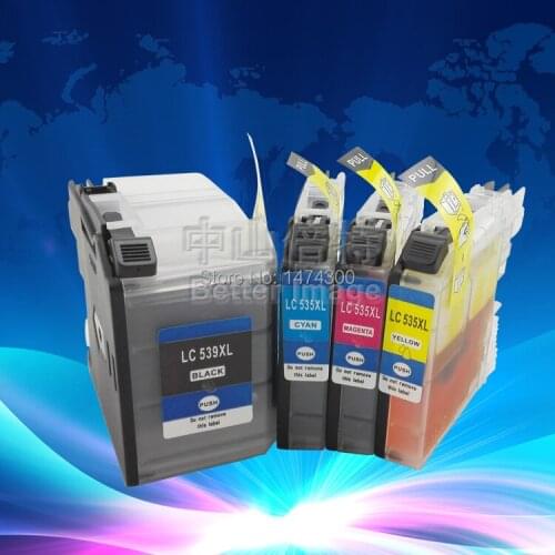XIMO Hot sale,8 sets of Compatible Inkjet Cartridge for brother LC 539XL LC535XL