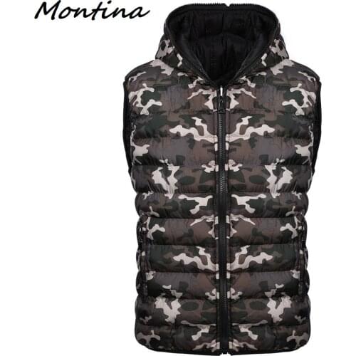 Winter jacket men parka vest men reversible outwear jacket sleeveless puffer jacket winter coat men Two-sided wear man vest