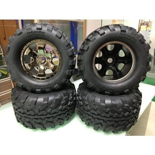 1/8 Racing buggy Moonster sliver Wheel GT2 Tire set for HPI 4.6 XL Flux 2pcs